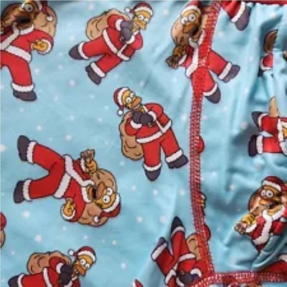 Homer Simpson Santa Novelty Boxer Brief mens XL 40-42” New With tags AR342 - Picture 2 of 2